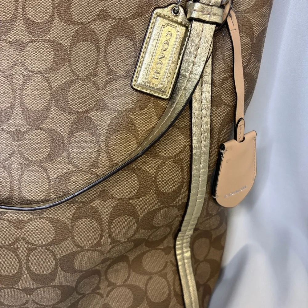 Coach Brown Signature Tote Bag - Picture 2 of 9